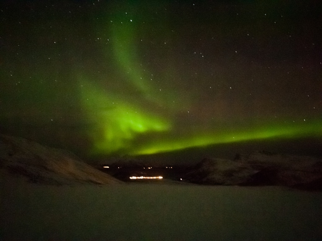 Northern lights in Tromsø, Norway